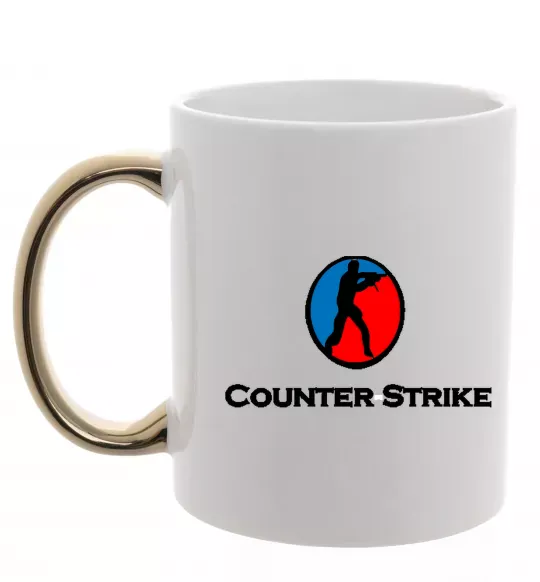 Чашка с цветной ручкой COUNTER STRIKE Золото фото