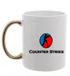 Чашка с цветной ручкой COUNTER STRIKE Золото фото