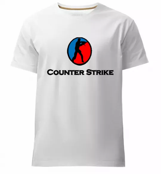 Мужская премиум футболка COUNTER STRIKE Белый фото