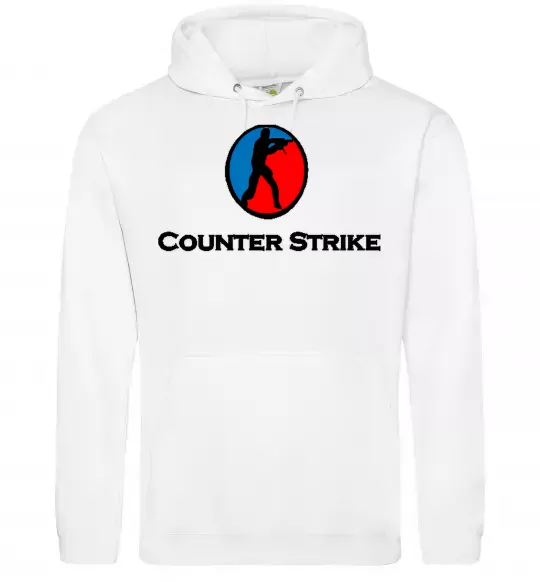 Мужская толстовка (худи) COUNTER STRIKE Белый фото