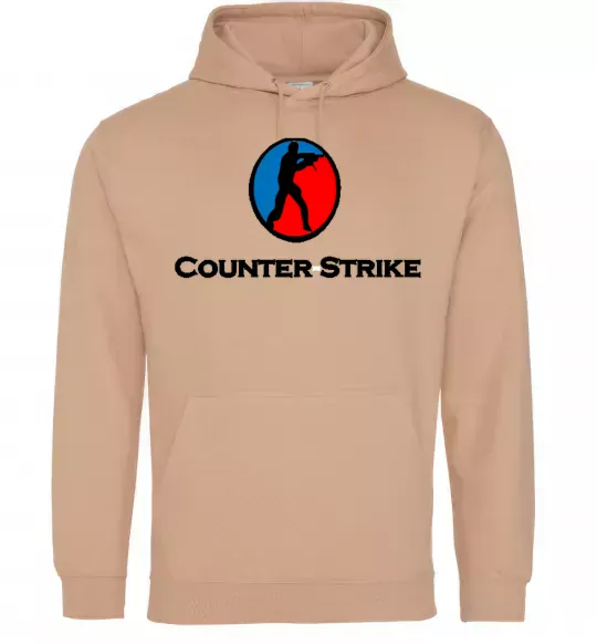 Мужская толстовка (худи) COUNTER STRIKE Песочный фото