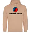 Мужская толстовка (худи) COUNTER STRIKE Песочный фото
