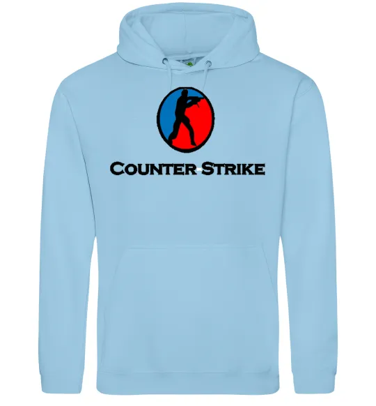 Мужская толстовка (худи) COUNTER STRIKE Голубой фото