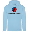 Мужская толстовка (худи) COUNTER STRIKE Голубой фото