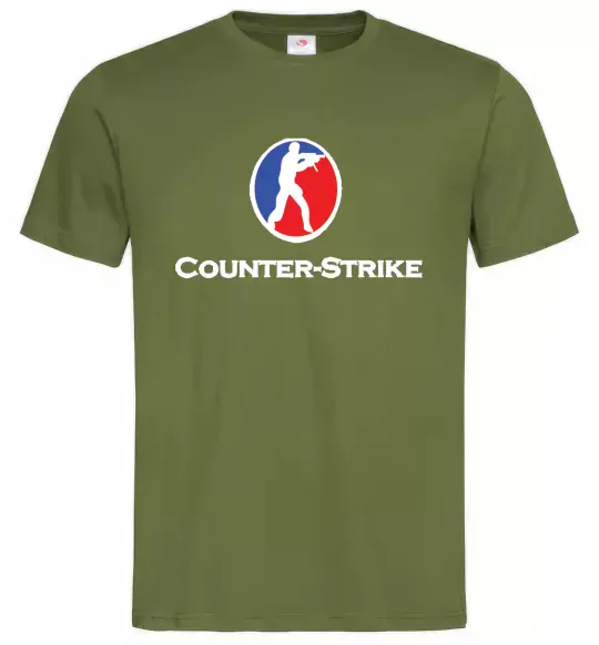 Чоловіча футболка COUNTER STRIKE Оливковий фото