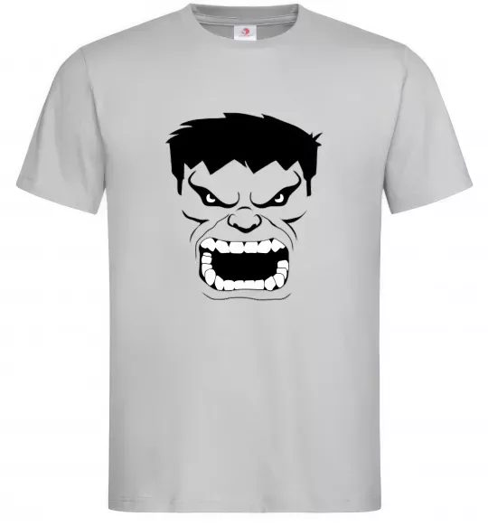 Мужская футболка Сердитий Халк Серый фото