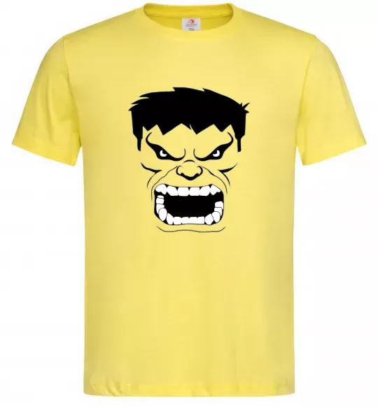 Мужская футболка Сердитий Халк Лимонный фото