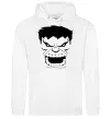 Жіноча толстовка (худі) Сердитий Халк Білий фото