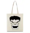 Эко-сумка Сердитий Халк Бежевый фото