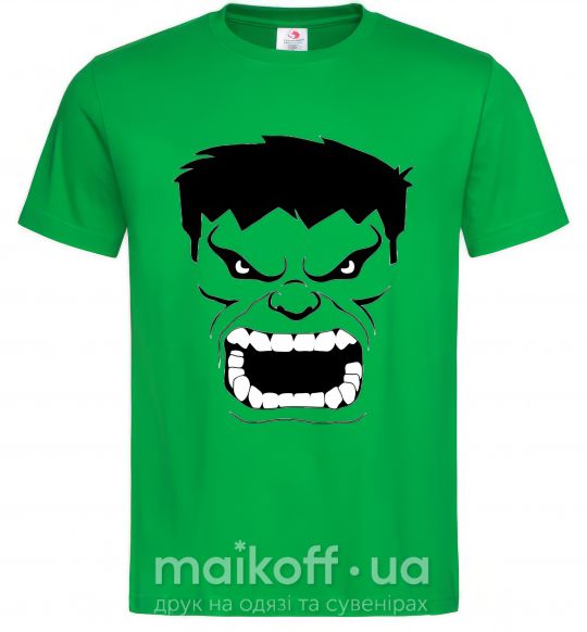 Мужская футболка Сердитый Халк Зеленый фото