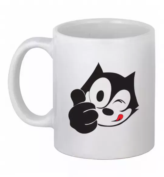 Чашка керамическая FELIX THE CAT Like Белый фото