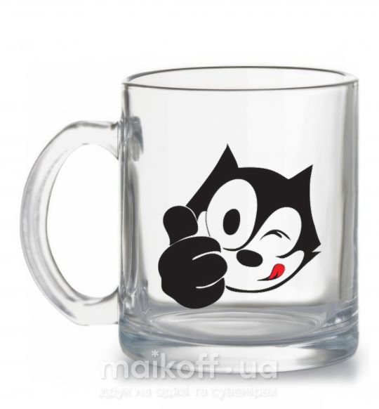 Чашка скляна FELIX THE CAT Like Прозорий фото