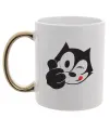 Чашка з кольоровою ручкою FELIX THE CAT Like Золото фото