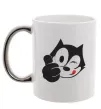 Чашка з кольоровою ручкою FELIX THE CAT Like Срібло фото