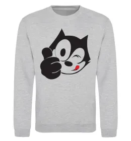 Світшот FELIX THE CAT Like Сірий меланж фото