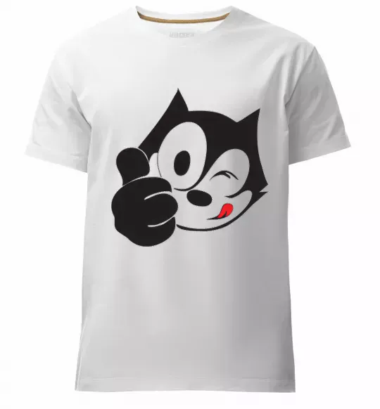 Чоловіча преміум футболка FELIX THE CAT Like Білий фото
