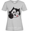 Женская футболка FELIX THE CAT Like Серый фото