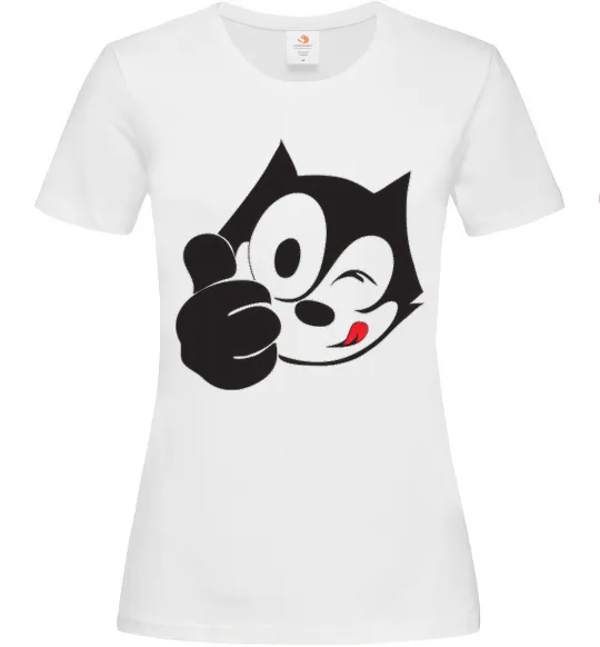 Женская футболка FELIX THE CAT Like Белый фото
