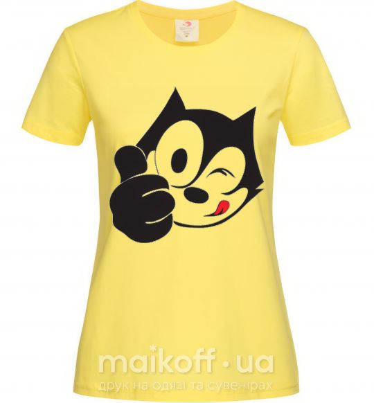 Жіноча футболка FELIX THE CAT Like Лимонний фото