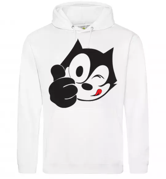 Мужская толстовка (худи) FELIX THE CAT Like Белый фото