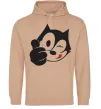 Мужская толстовка (худи) FELIX THE CAT Like Песочный фото