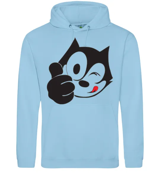 Чоловіча толстовка (худі) FELIX THE CAT Like Блакитний фото