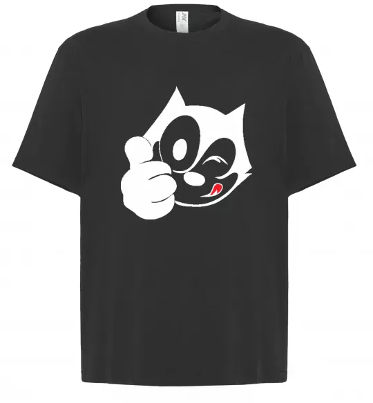 Футболка Оверсайз FELIX THE CAT Like Черный фото