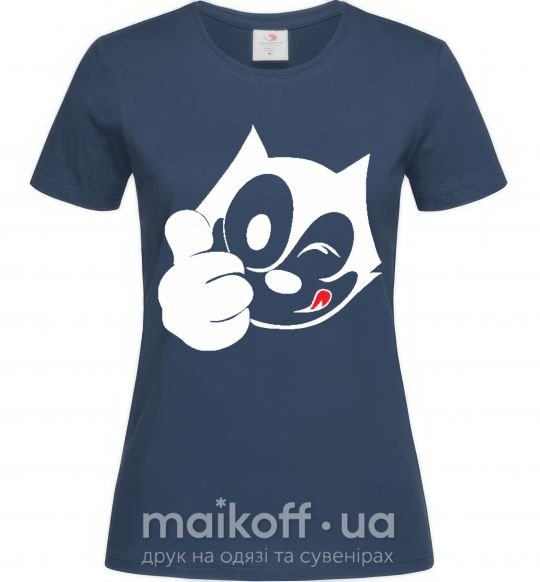 Женская футболка FELIX THE CAT Like Темно-синий фото