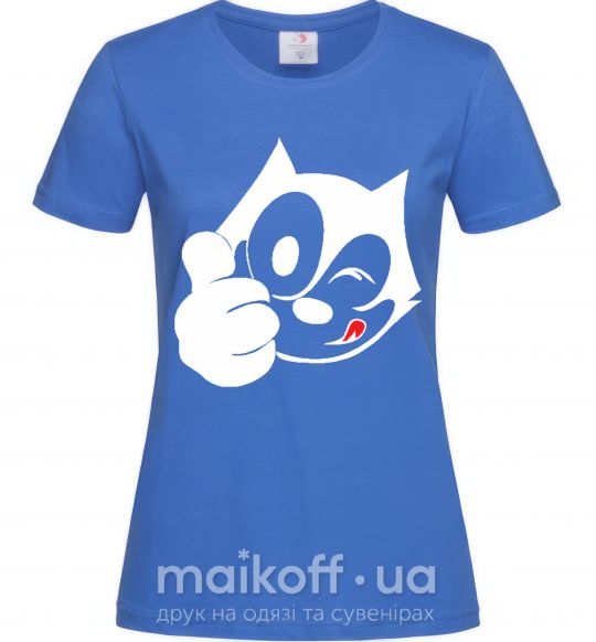 Жіноча футболка FELIX THE CAT Like Яскраво-синій фото