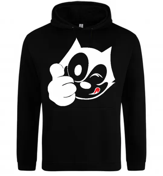 Мужская толстовка (худи) FELIX THE CAT Like Черный фото