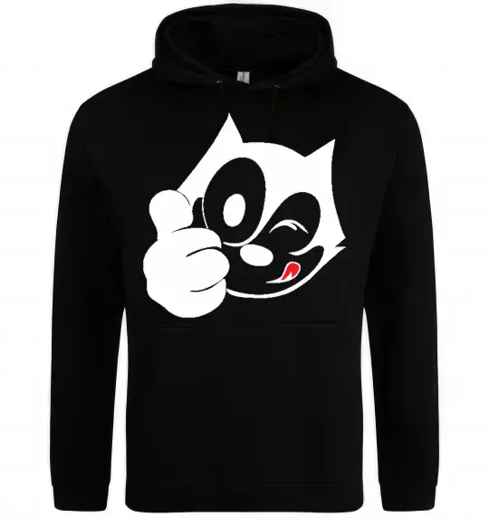 Женская толстовка (худи) FELIX THE CAT Like Черный фото