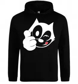 Женская толстовка (худи) FELIX THE CAT Like Черный фото