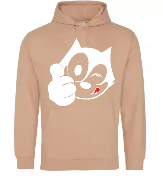 Женская толстовка (худи) FELIX THE CAT Like Песочный фото