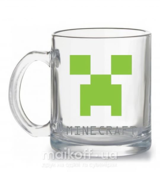 Чашка скляна MINECRAFT Simple Прозорий фото