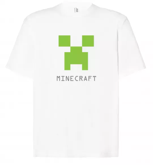 Футболка Оверсайз MINECRAFT Simple Білий фото