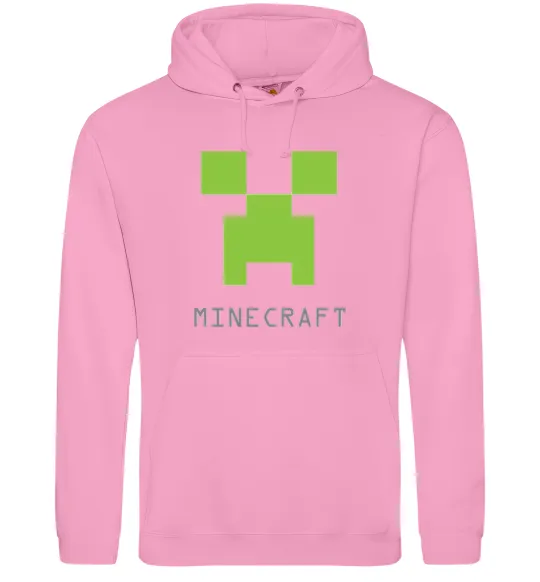 Мужская толстовка (худи) MINECRAFT Simple Розовый фото