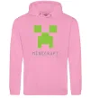 Мужская толстовка (худи) MINECRAFT Simple Розовый фото