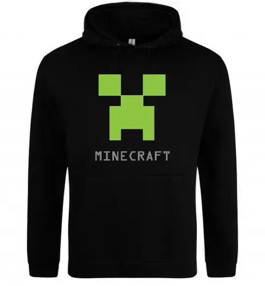 Мужская толстовка (худи) MINECRAFT Simple Черный фото
