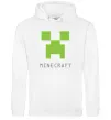 Мужская толстовка (худи) MINECRAFT Simple Белый фото