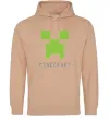 Мужская толстовка (худи) MINECRAFT Simple Песочный фото