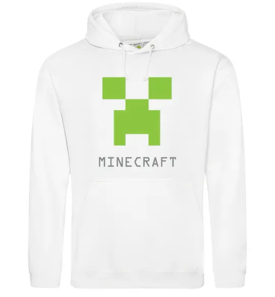 Жіноча толстовка (худі) MINECRAFT Simple Білий фото