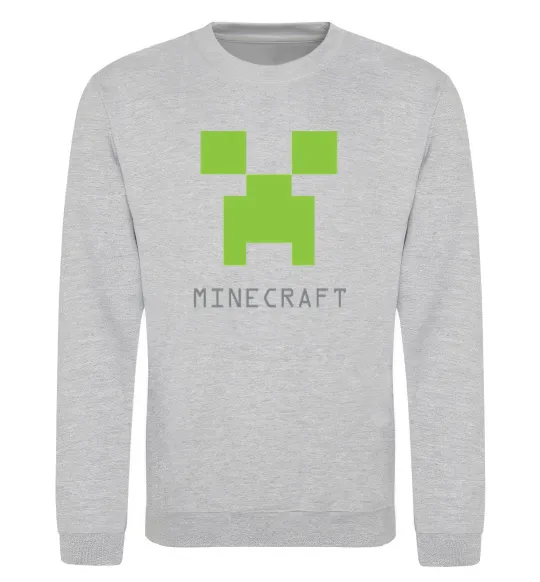 Світшот MINECRAFT Simple Сірий меланж фото