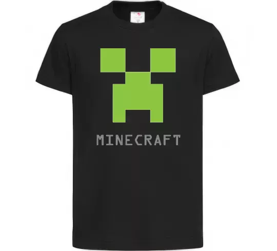 Дитяча футболка MINECRAFT Simple Чорний фото