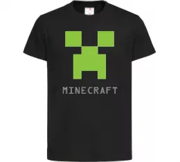 Дитяча футболка MINECRAFT Simple Чорний фото