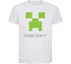 Дитяча футболка MINECRAFT Simple Білий фото