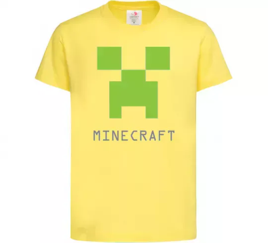Дитяча футболка MINECRAFT Simple Лимонний фото