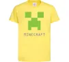 Дитяча футболка MINECRAFT Simple Лимонний фото