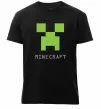 Чоловіча преміум футболка MINECRAFT Simple Чорний фото