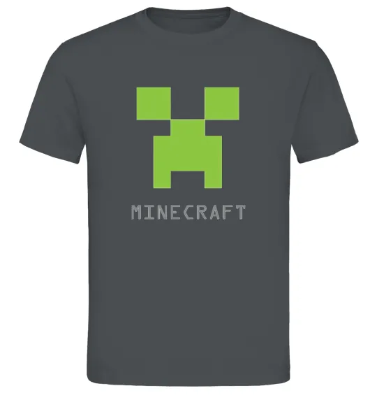 Чоловіча футболка MINECRAFT Simple Графіт фото