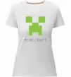 Жіноча преміум футболка MINECRAFT Simple Білий фото